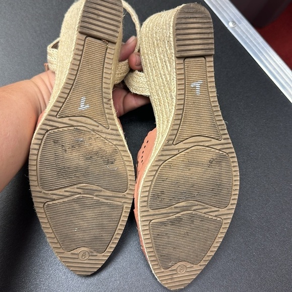 Rialto mauve espadrille closed toe women’s wedge sandals ankle buckle size 9 - Picture 6 of 8